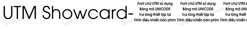 UTM Showcard字体转换